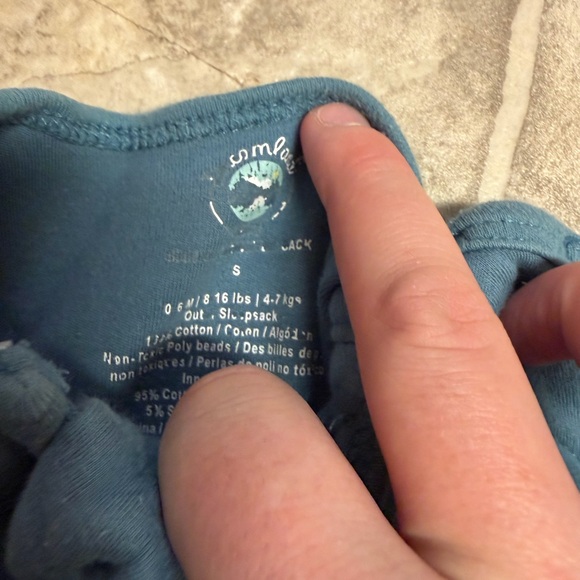 Dreamland Baby Weighted Sleep Sack in Ocean Blue - Picture 5 of 5